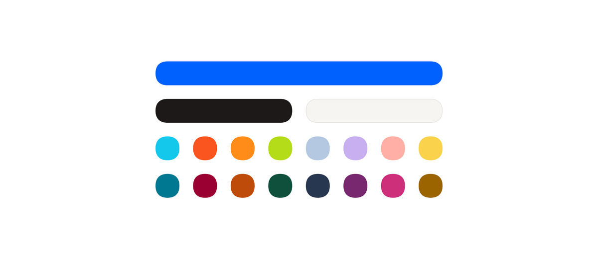 Dropbox Blue, Graphite, Coconut, and accent colors